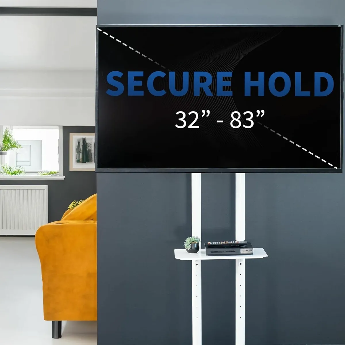 Mobile TV Cart for 32 to 83 inch Screens up 50 kg - Image 4