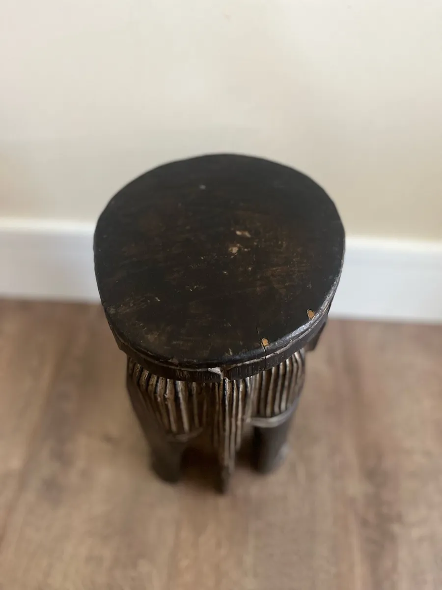 Antique African Tribal Carved Stool - Image 4