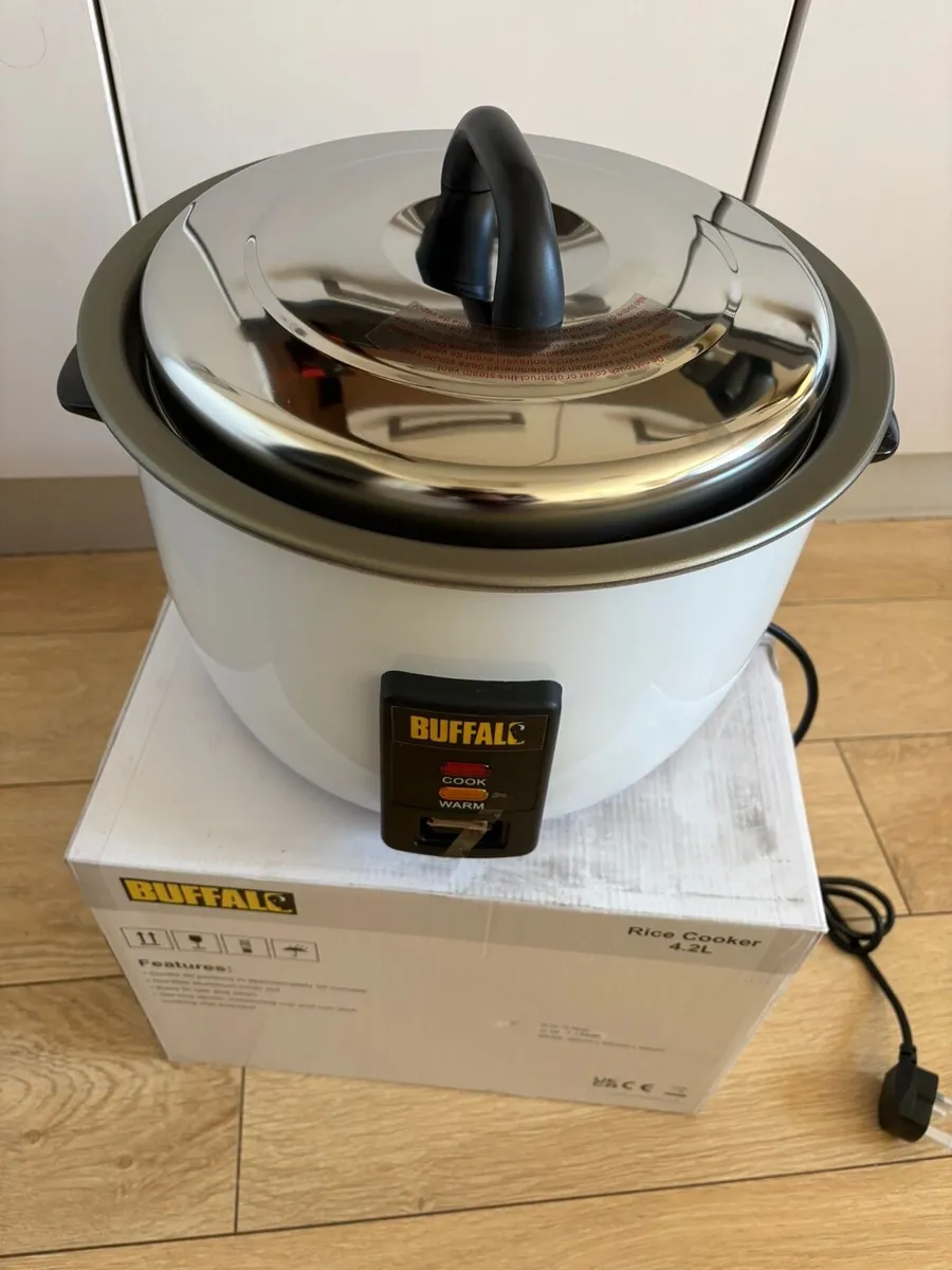 Buffalo 1055kW Commercial Rice Cooker 4Ltr - Image 1
