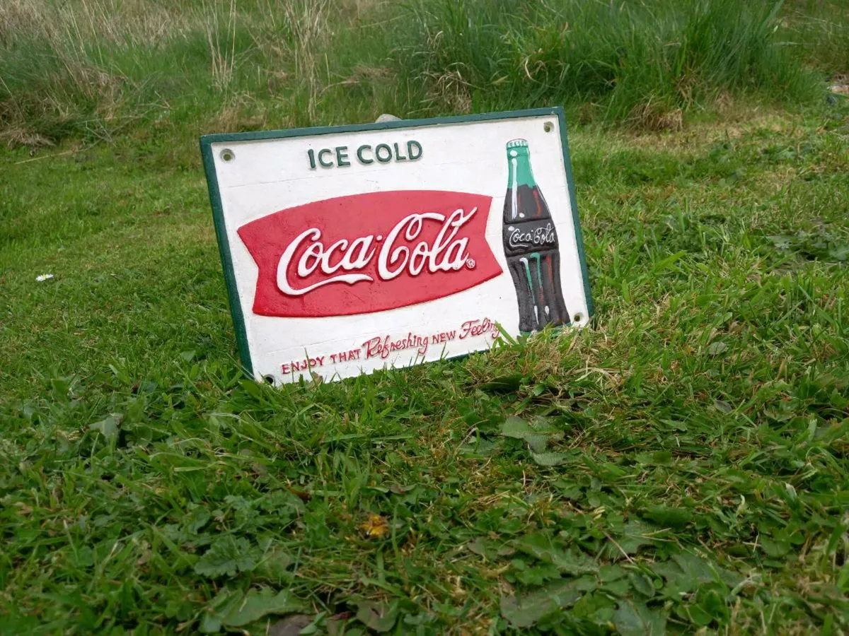 Coca-Cola Cast Iron Sign - Image 2