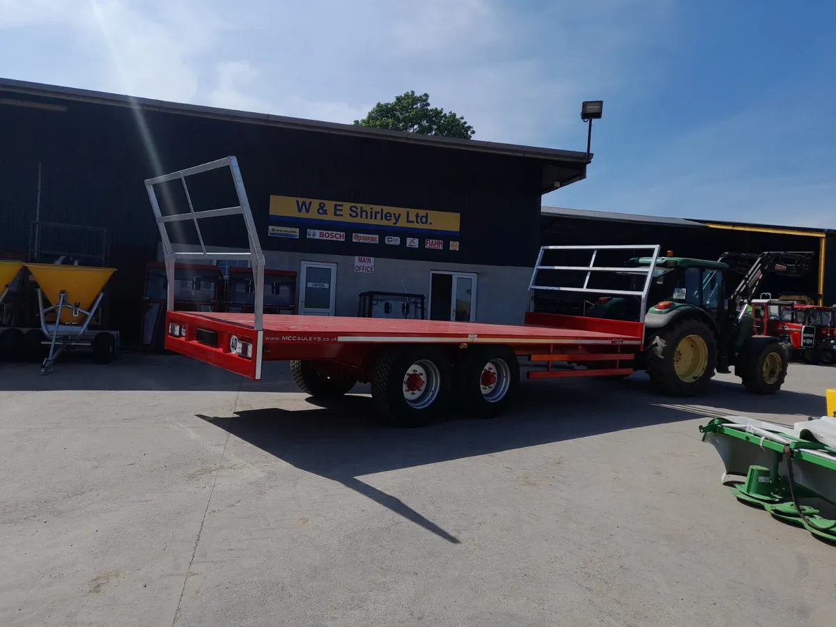 New McCauley 23ft bale trailers, finance available - Image 1