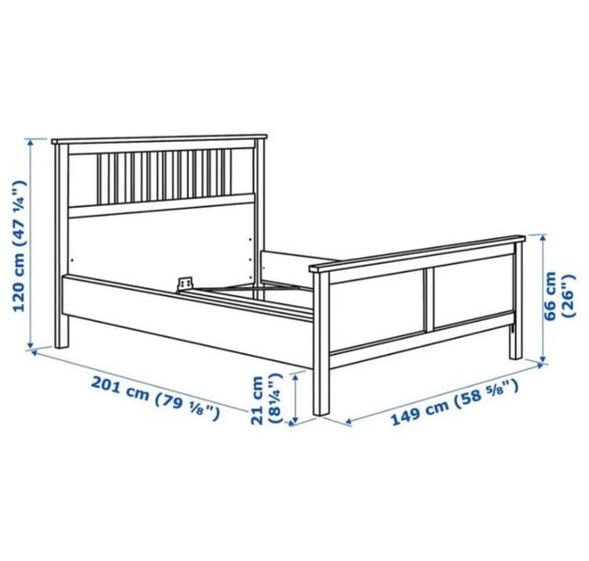 IKEA double bed frame - Image 2