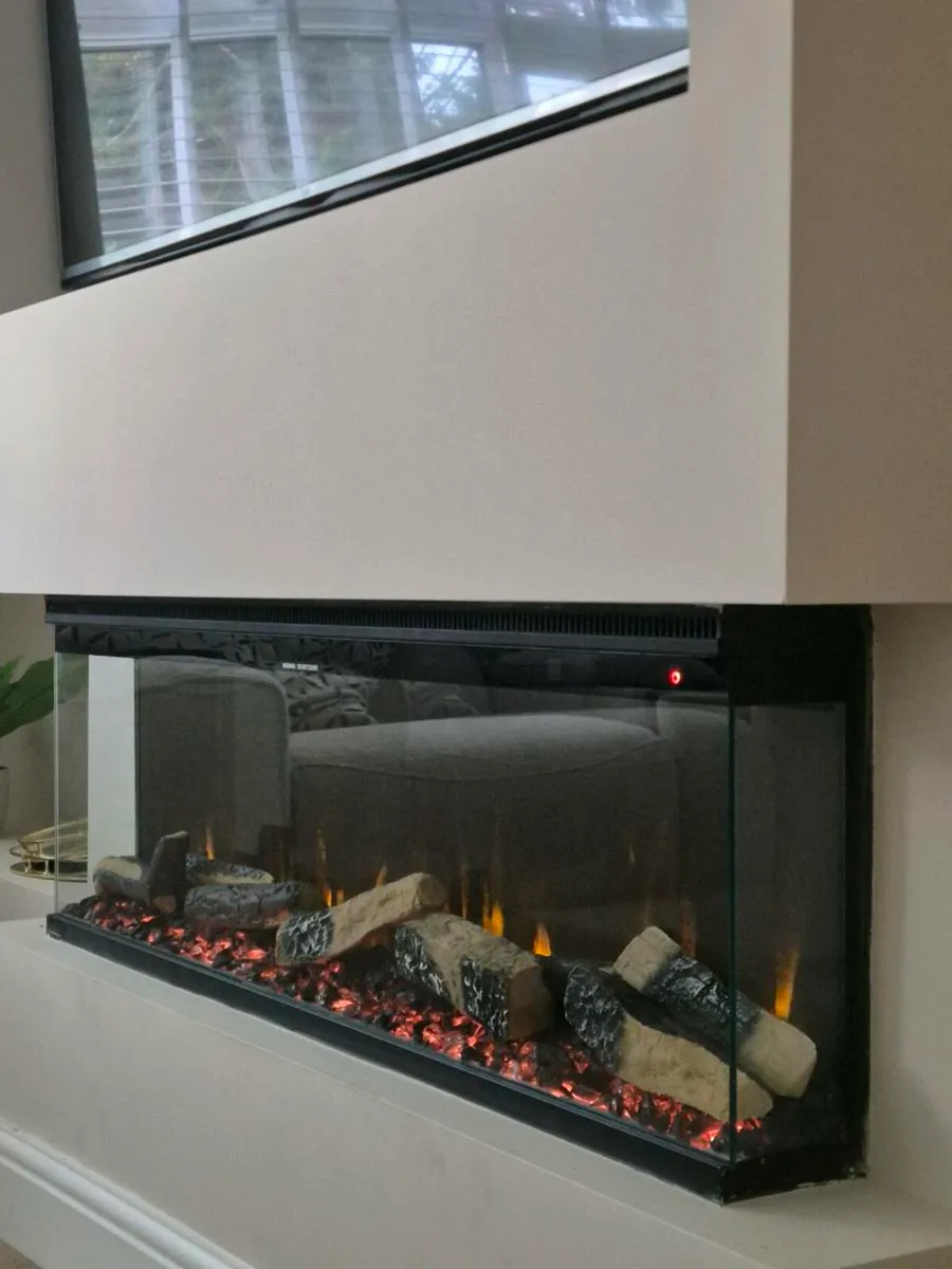3 sides Electric Fireplace.  FREE DELIVERY - Image 4