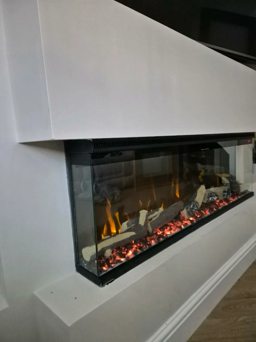 3 sides Electric Fireplace.  FREE DELIVERY - Image 2