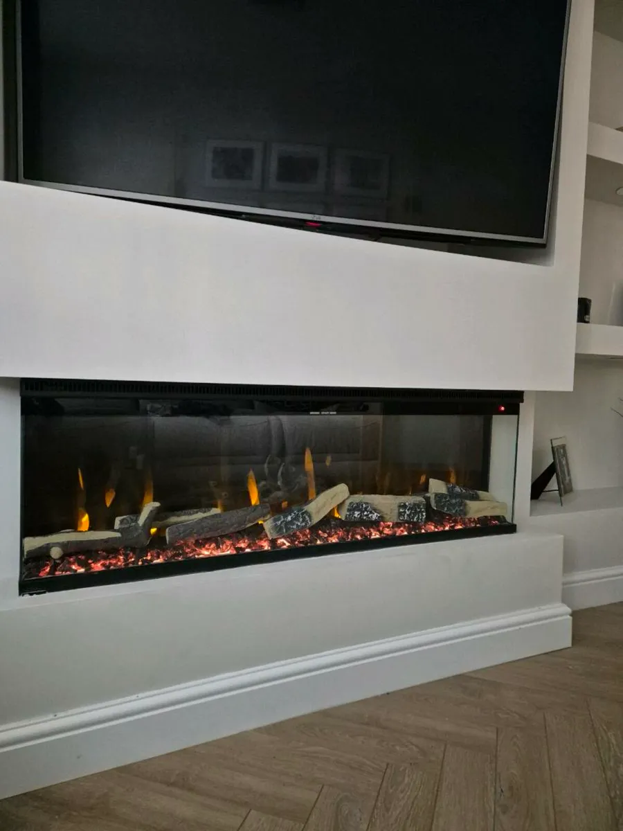 3 sides Electric Fireplace.  FREE DELIVERY - Image 3