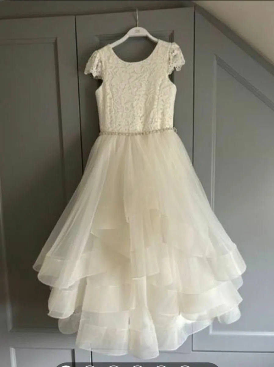 Communion dress ivory designer Tether Warm RRP 510 - Image 1