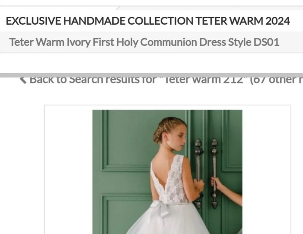 Communion dress Teter Warm Brand New With Tags RRP 535.00 - Image 3