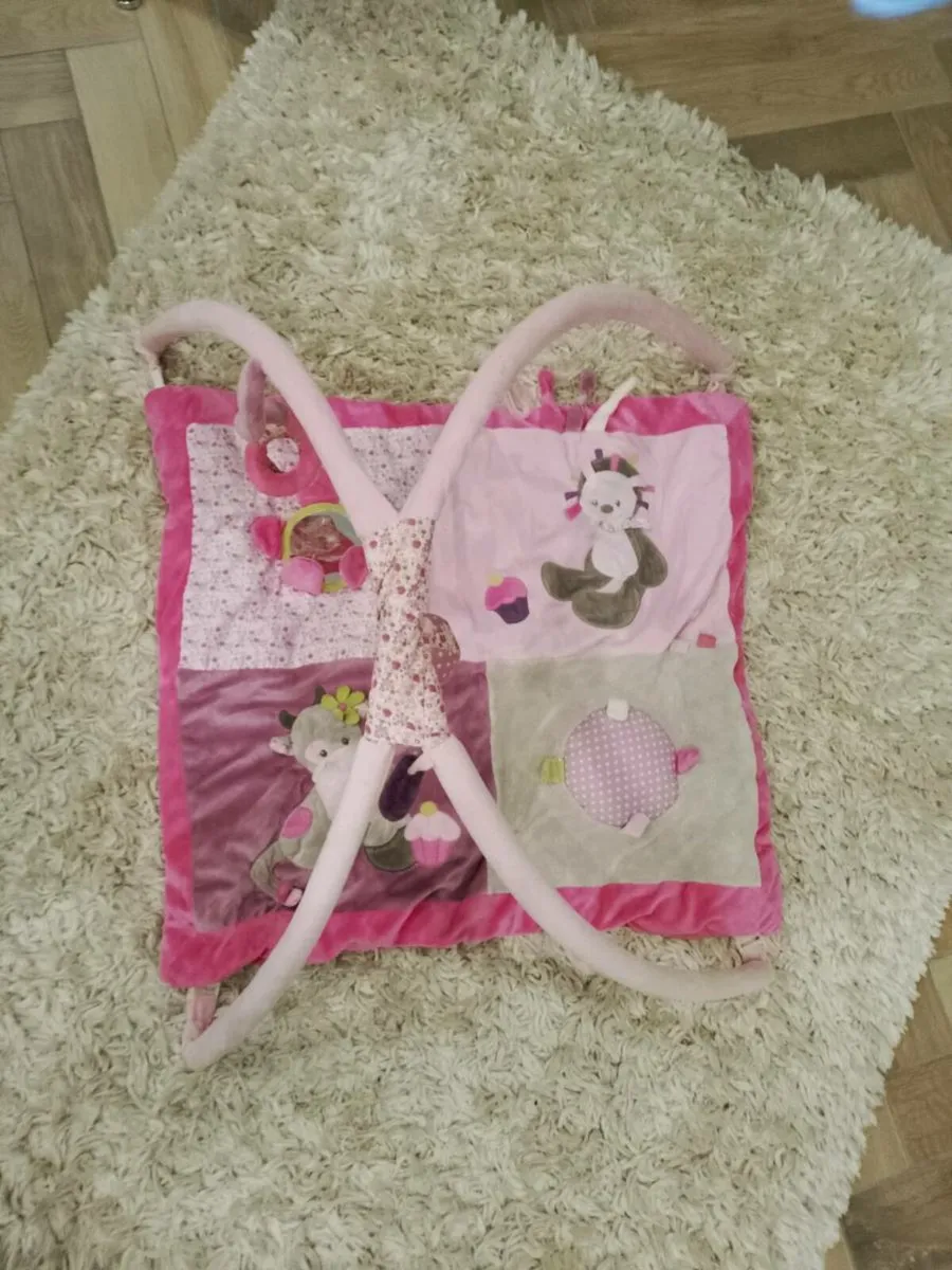 Baby Nursery Bundle, Baby Gym, Snuggle bath,N Bin - Image 2