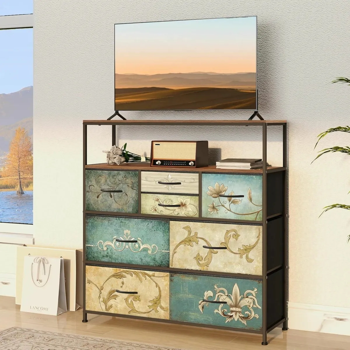 Chest of Drawers with Open Shelf Dresser for - Image 2