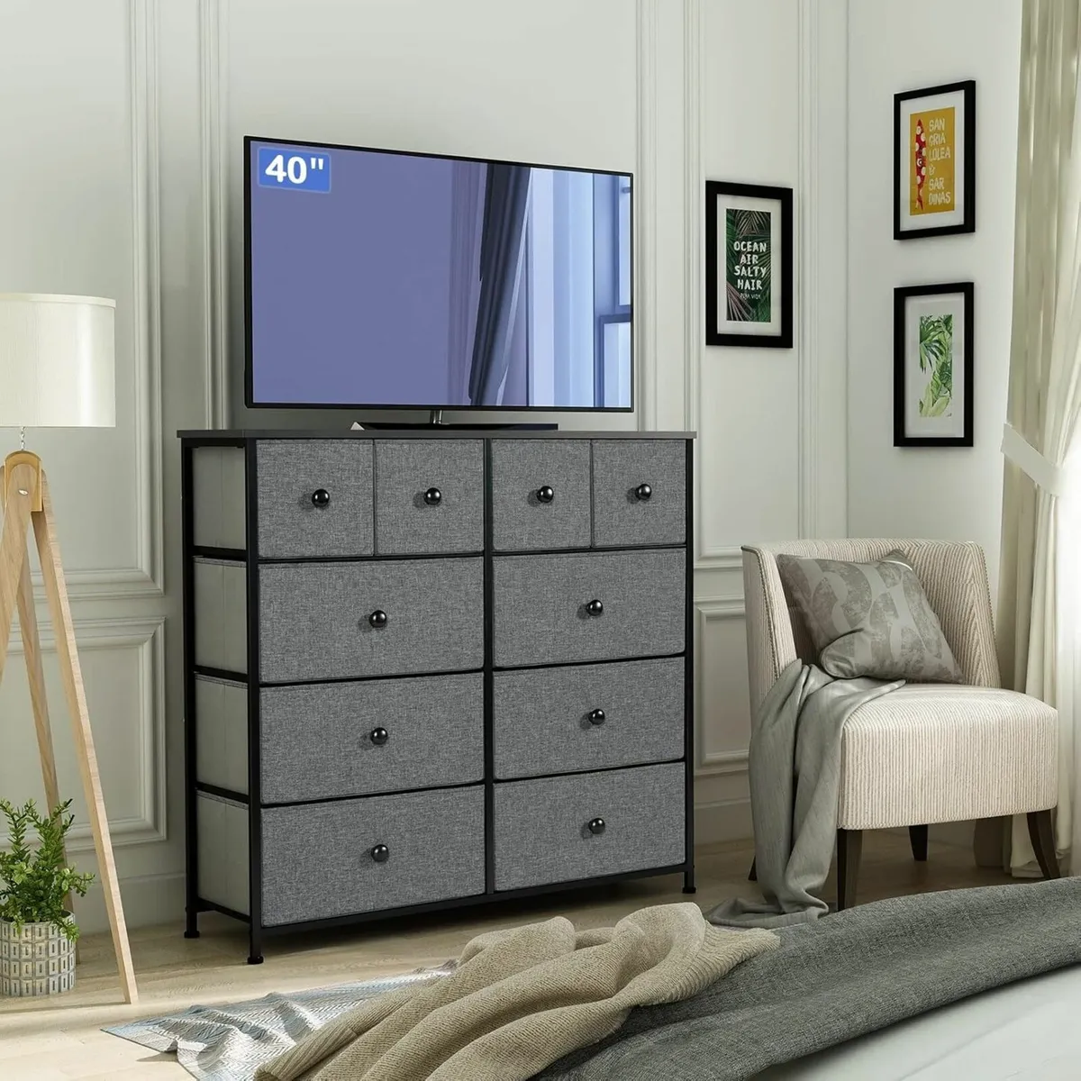 Chest of Drawers with 10 Bedroom Storage Drawer - Image 2