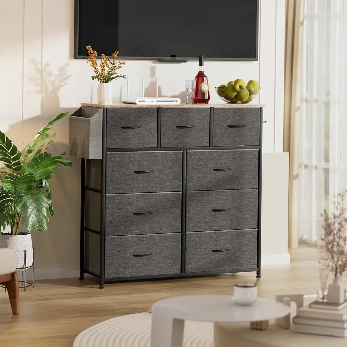 Fabric Chest of Drawers - Canvas Storage Unit - Image 2