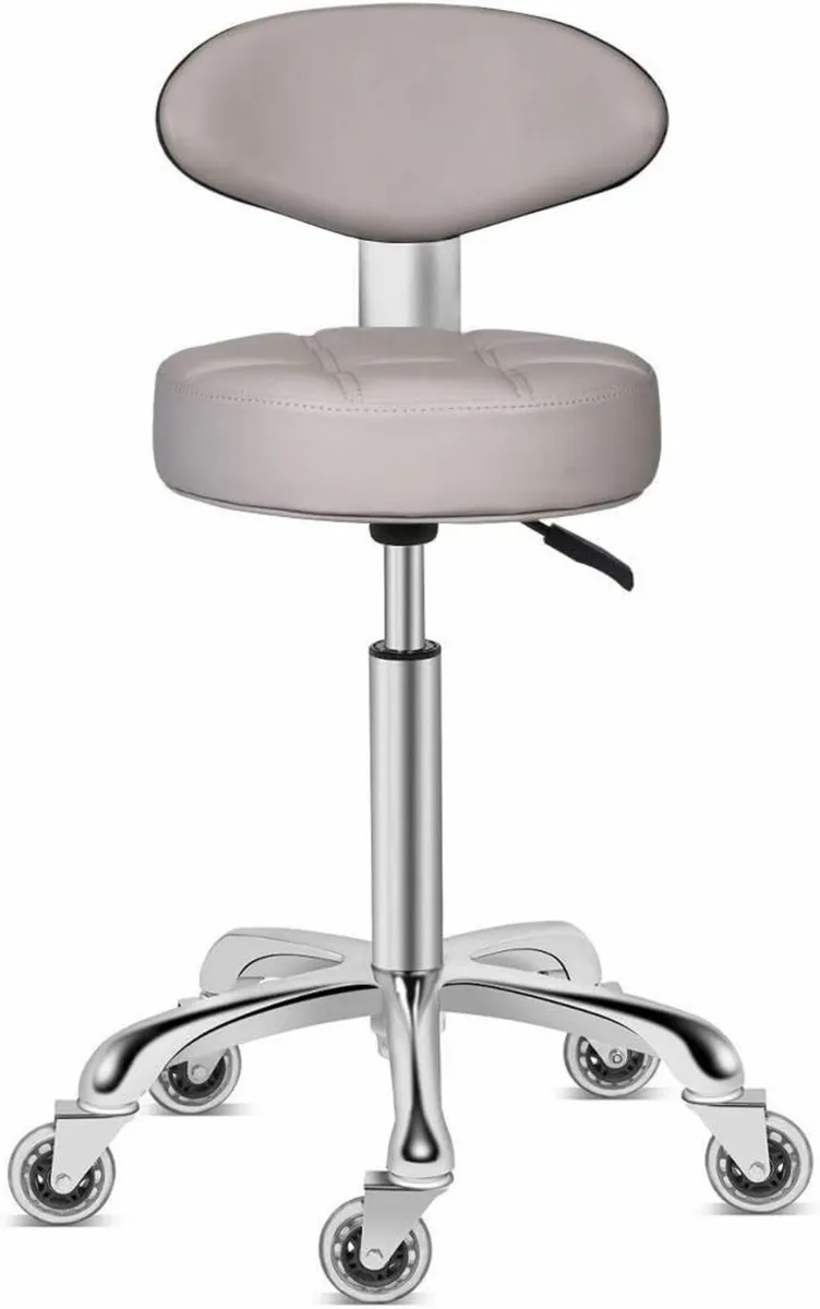 Rolling Stool Chair with Smooth-rolling Dual-wheel - Image 1