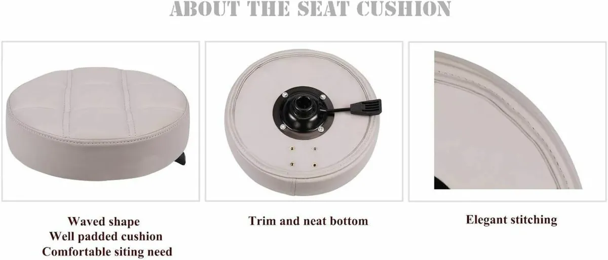 Rolling Stool Chair with Smooth-rolling Dual-wheel - Image 4