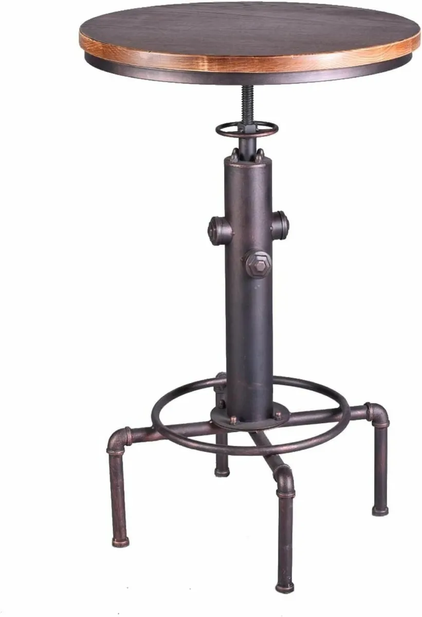 Industrial Bar Table 31.5-41.3 Adjustable Pub - Image 1