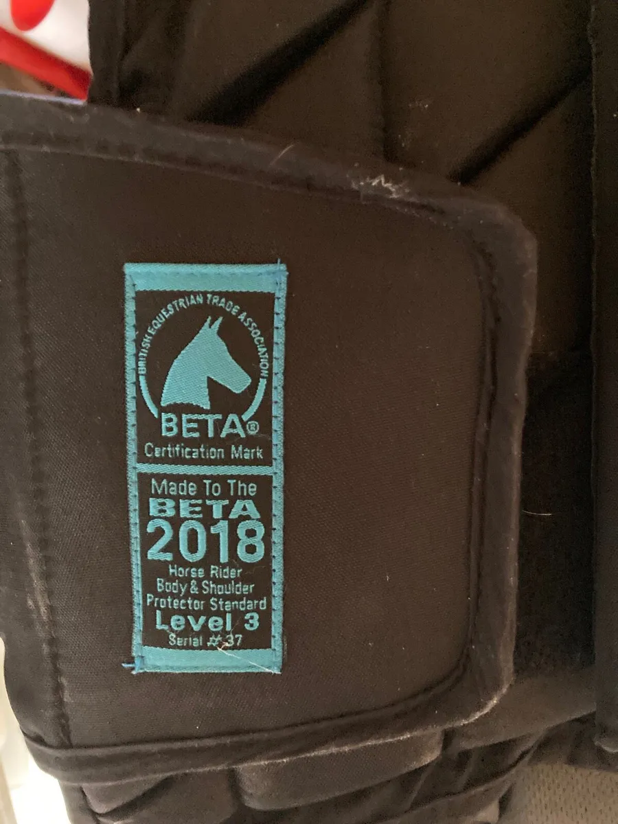 Child’s horse riding helmet and body armour - Image 4