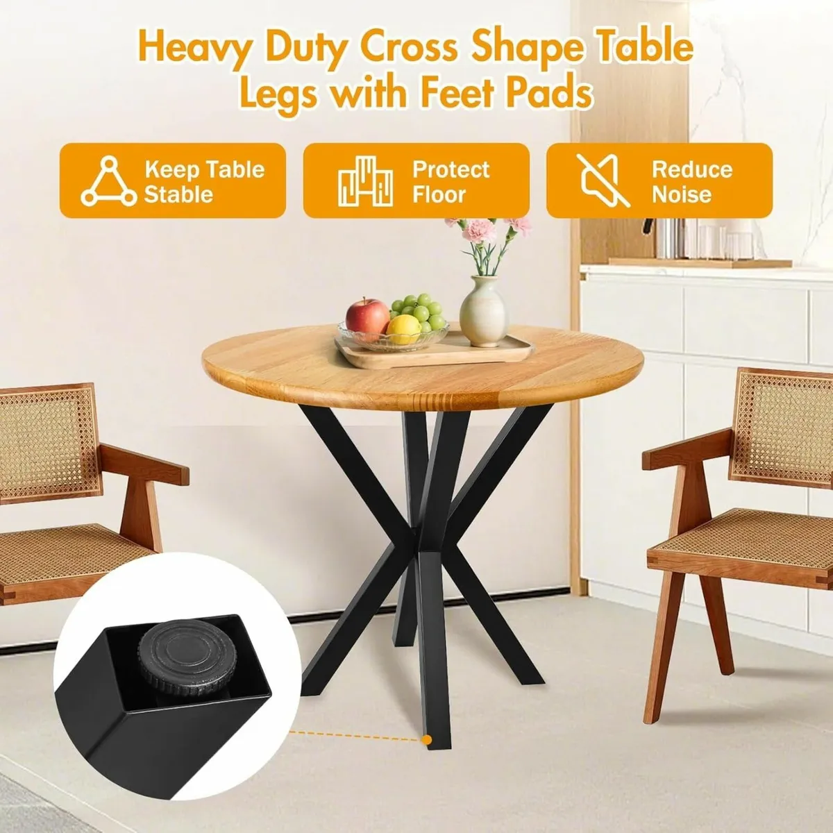 2PCS Heavy Duty Spider Table Legs Industrial - Image 3