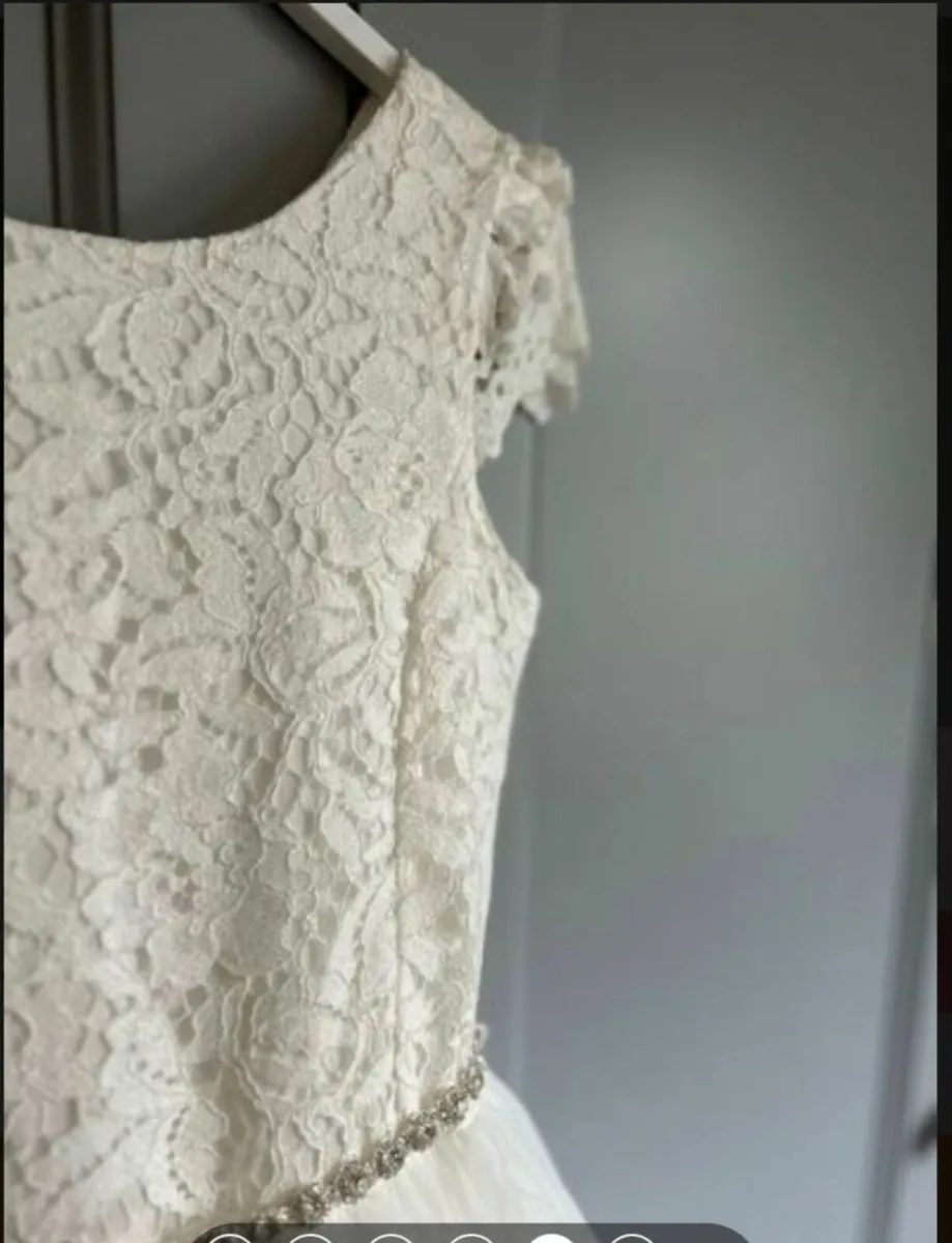 Communion dress ivory designer Tether Warm RRP 510 - Image 4