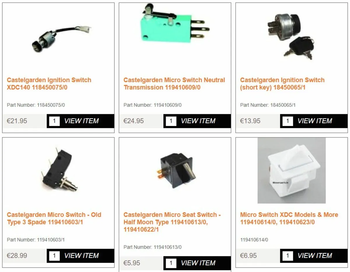 Castelgarden Mountfield Stiga Honda Alpina Parts - Image 3