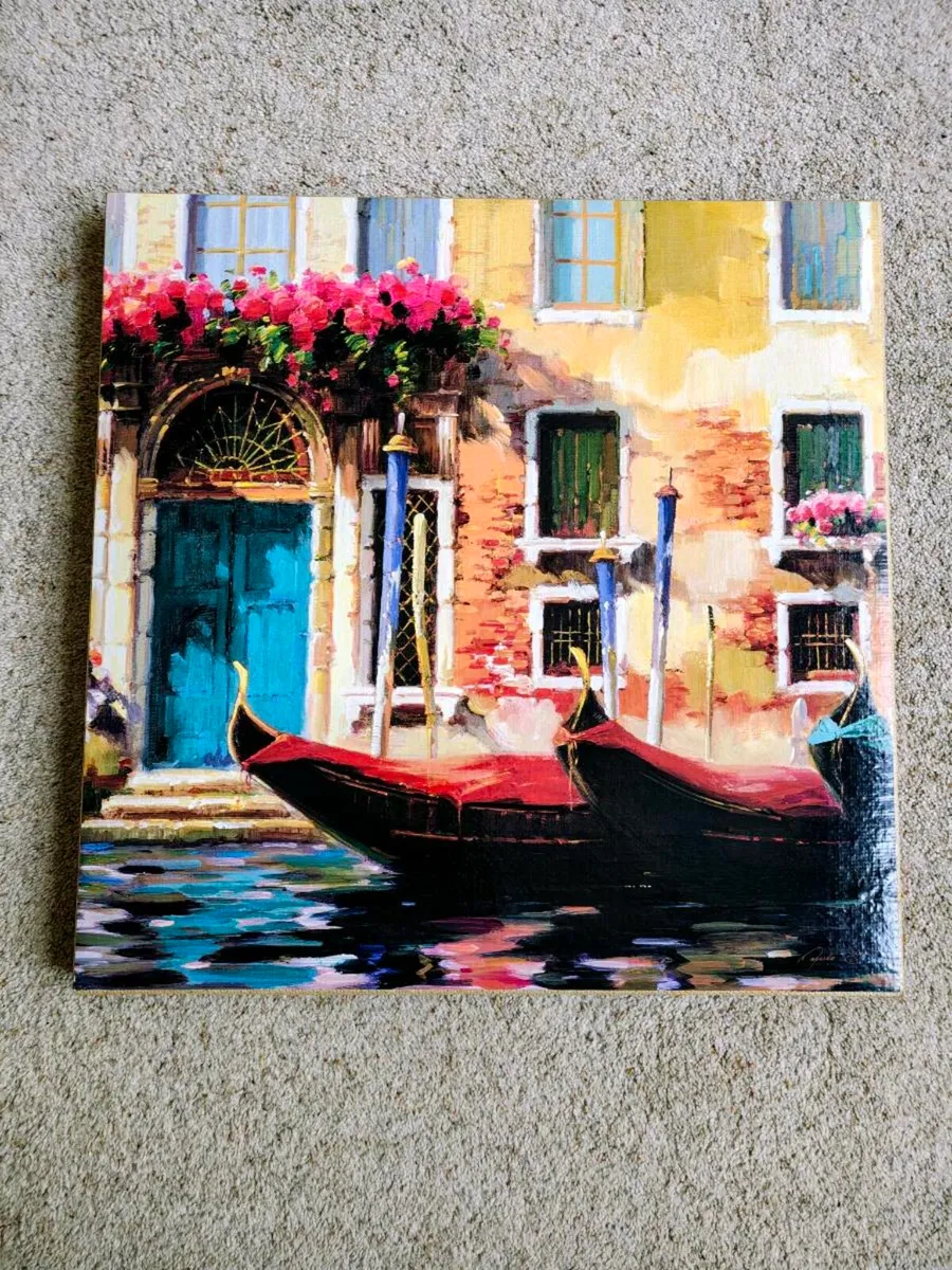 Venetian Gondolas Canvas - Image 1