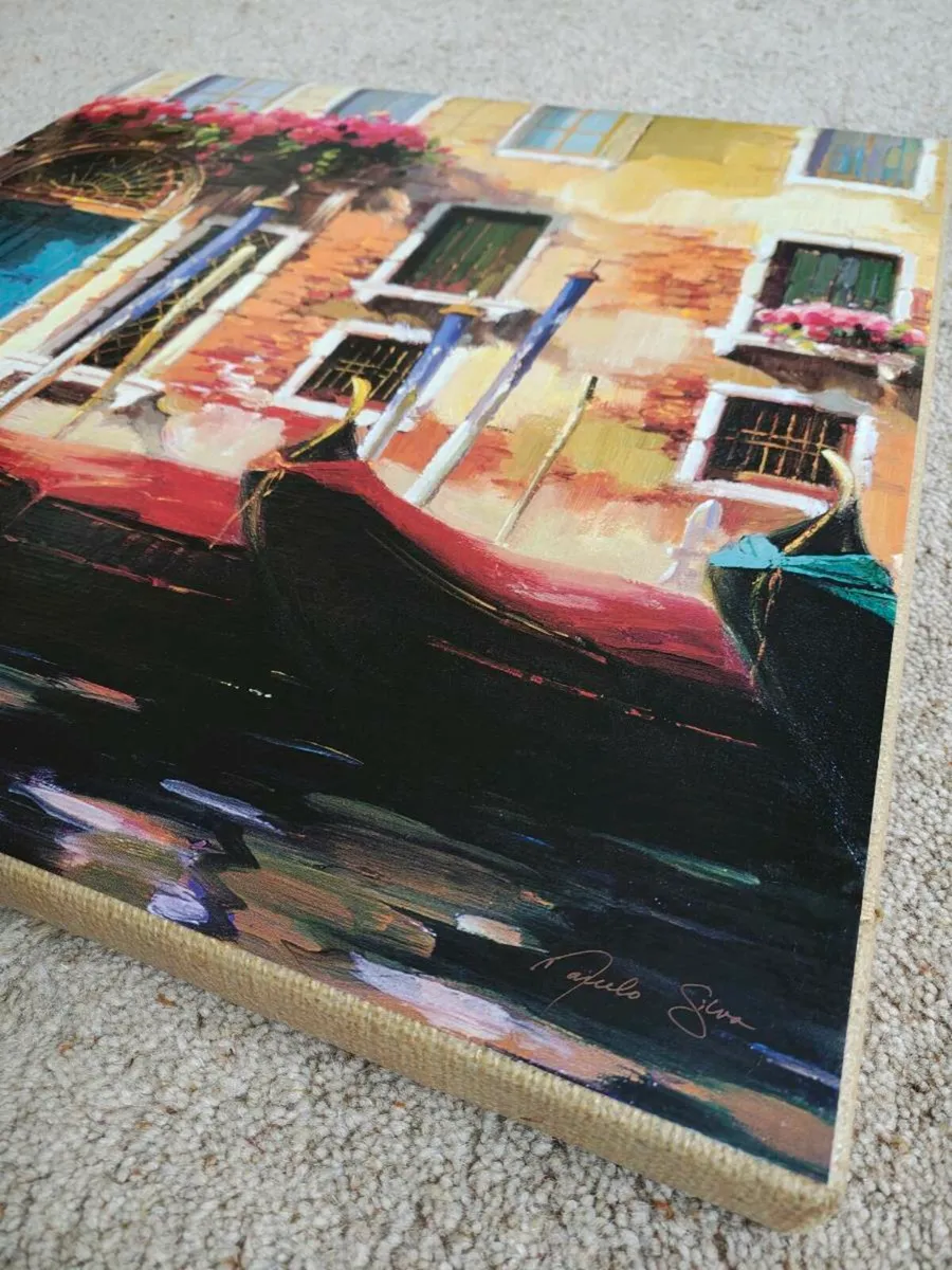 Venetian Gondolas Canvas - Image 2
