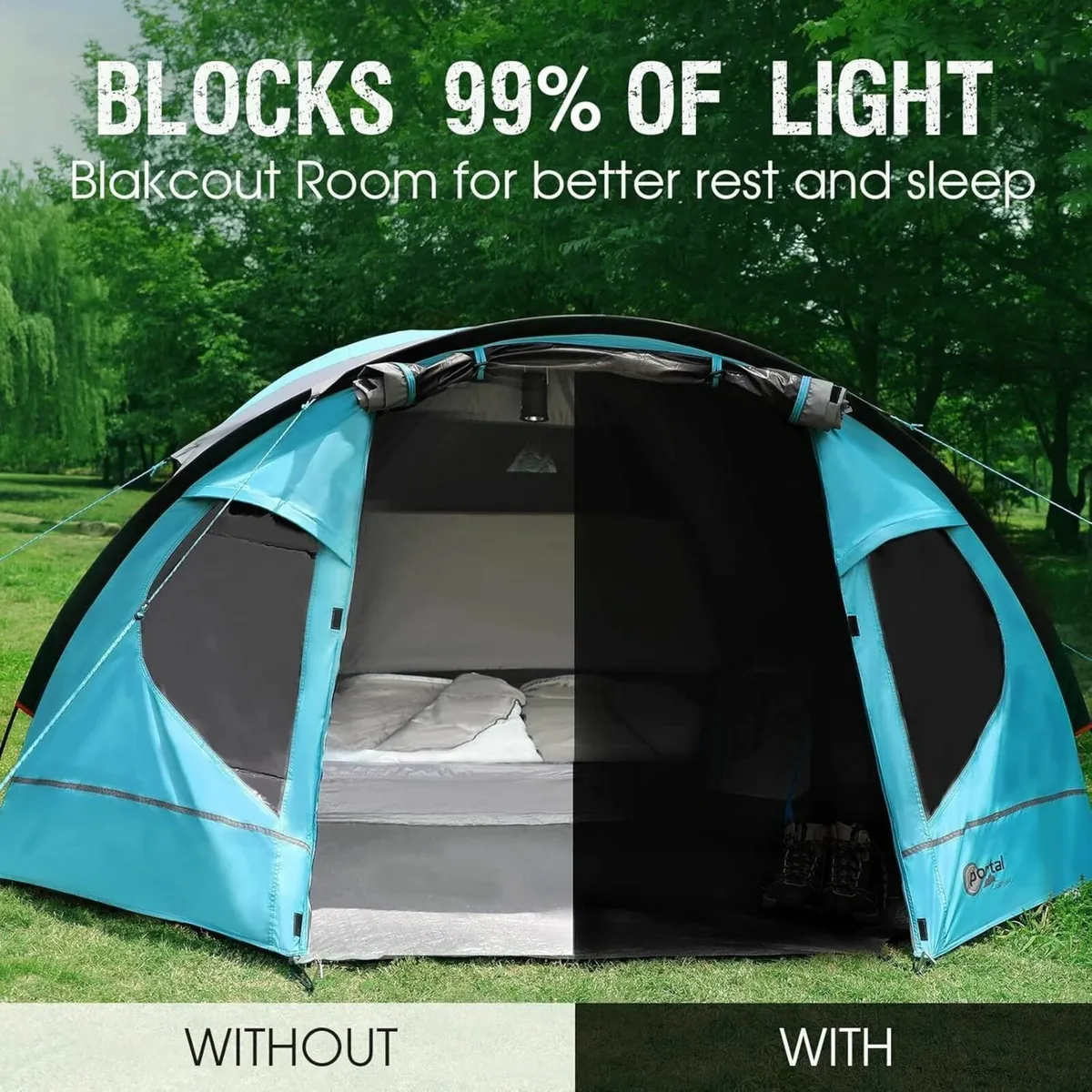 3-4 Man Tent with Porch Camping for 3 to 4 - Image 3