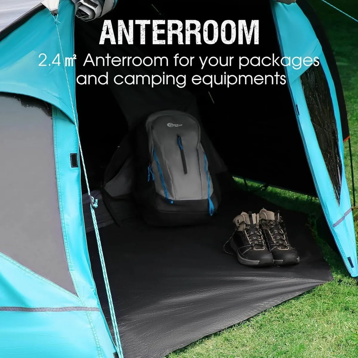 3-4 Man Tent with Porch Camping for 3 to 4 - Image 4