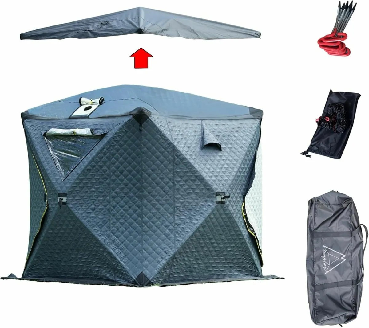 TENPLAY 2-in-1 Ice Fishing Sauna Tent 2.0 - Image 1