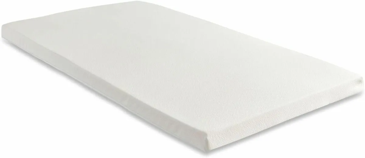 European Small Single Memory Foam Mattress Topper - Image 1