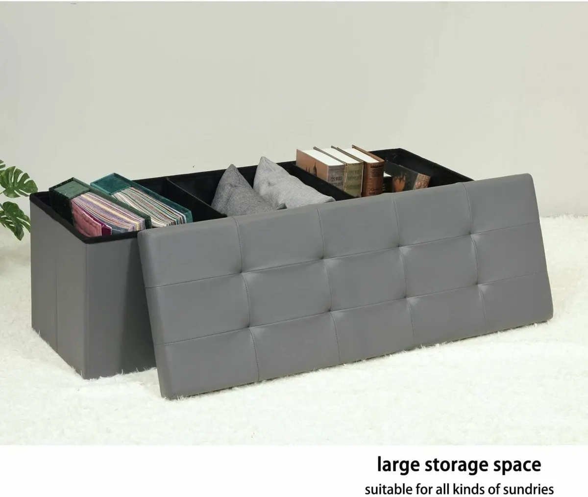 ottoman Storage Boxes Bench Toy Box Chest - Image 2