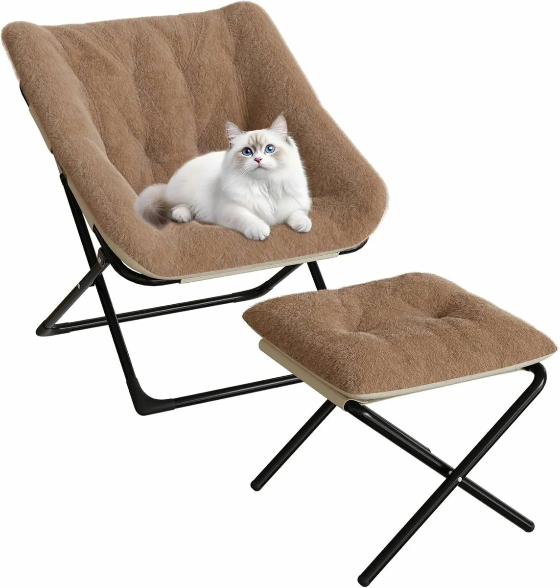 Folding Lounge Chair with Ottoman - Comfy Super - Image 3