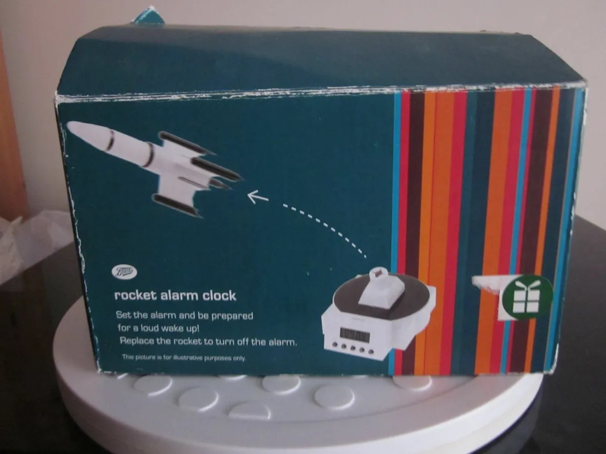Boots Rocket Alarm Clock New - Image 1