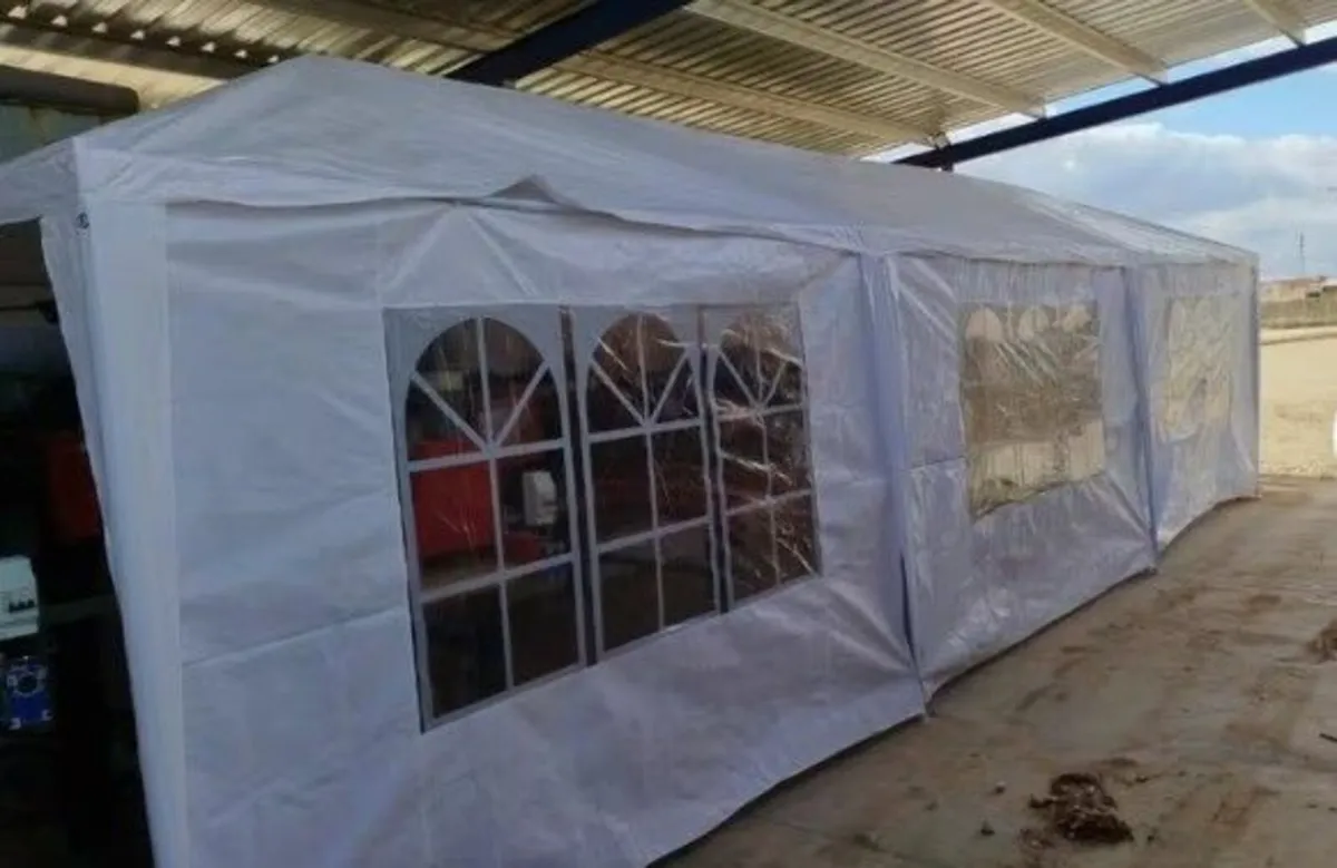 3x9m Garden Pavilion Party Tent with 8 Side Panels - Image 2