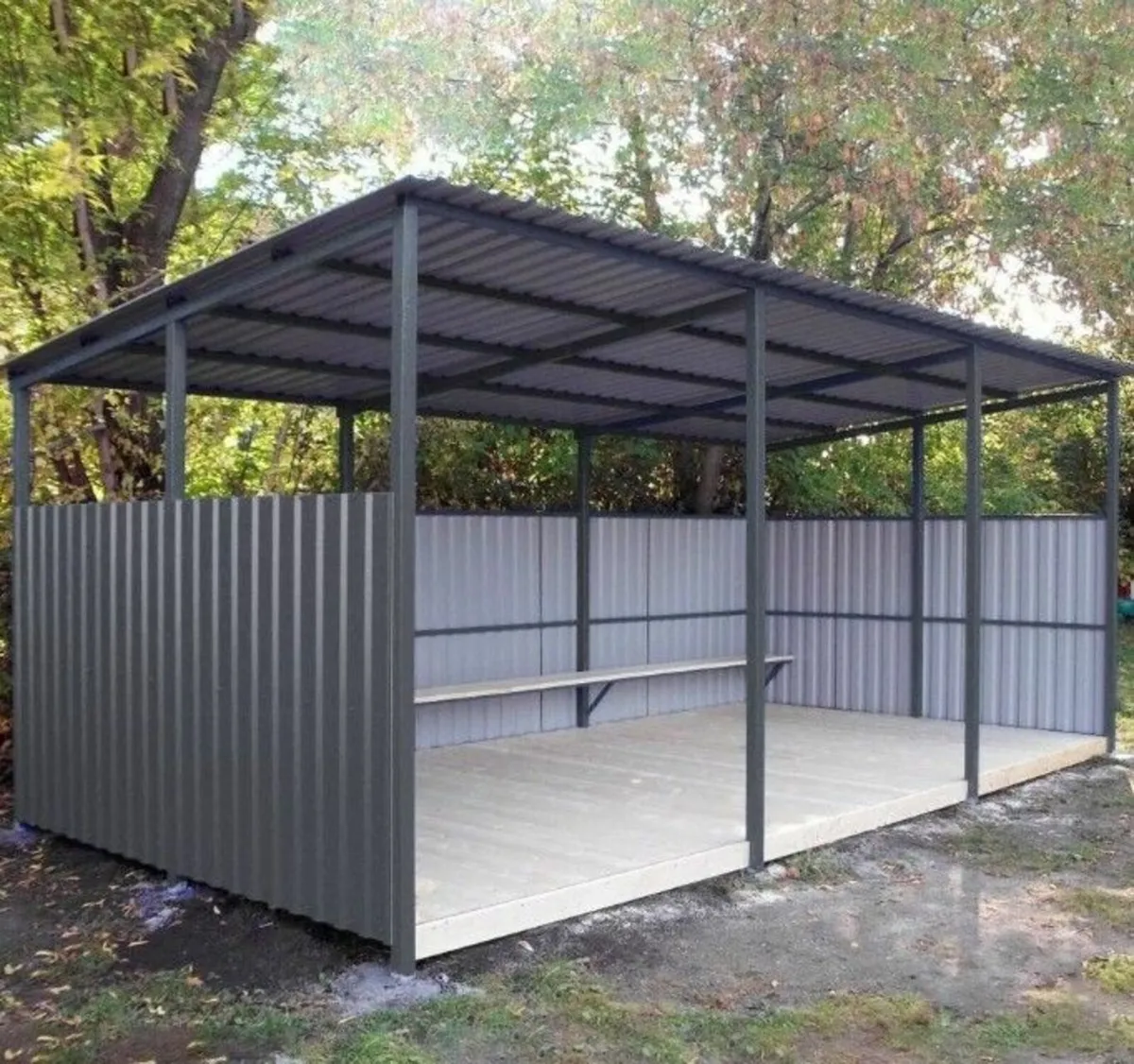 24 x Trapezoidal Corrugated Sheet Metal Sheets for - Image 1