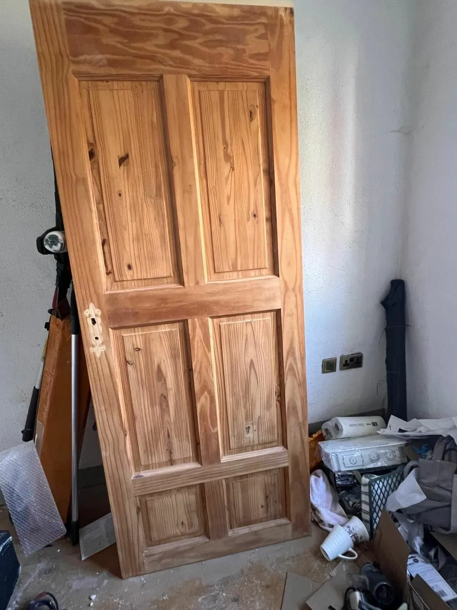 Solid wood interior door