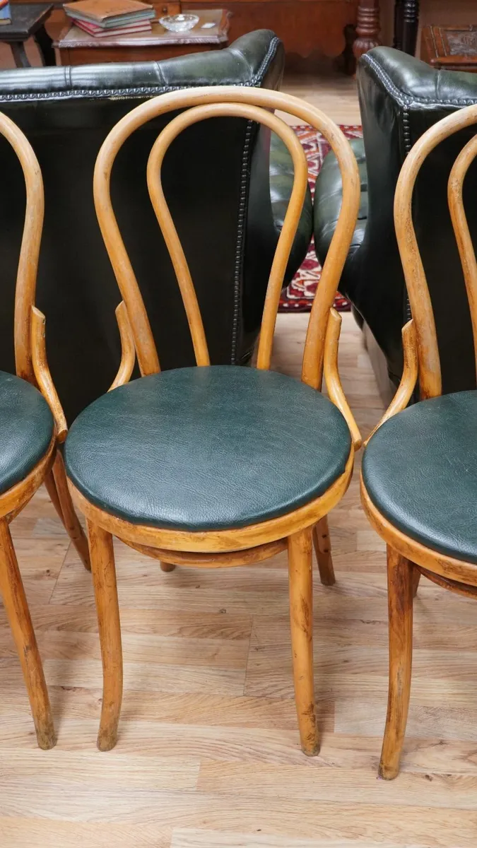 Set of 4 Vintage Bentwood Chairs - Image 3