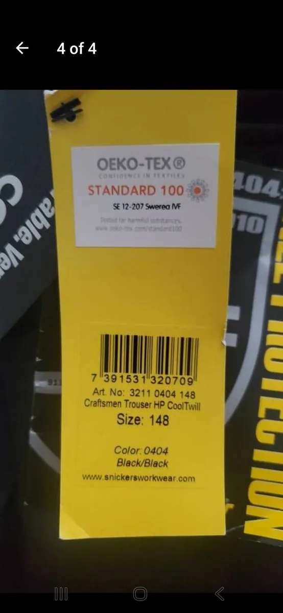 Snickers work trousers x 2 - Image 3