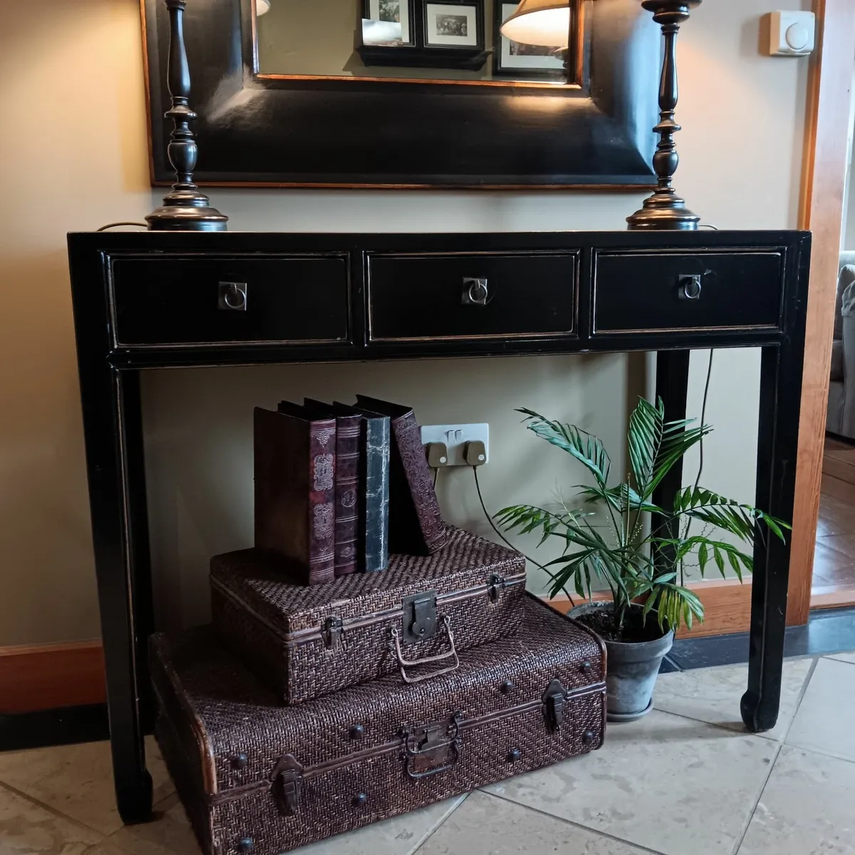 Black Hall Table - Image 1