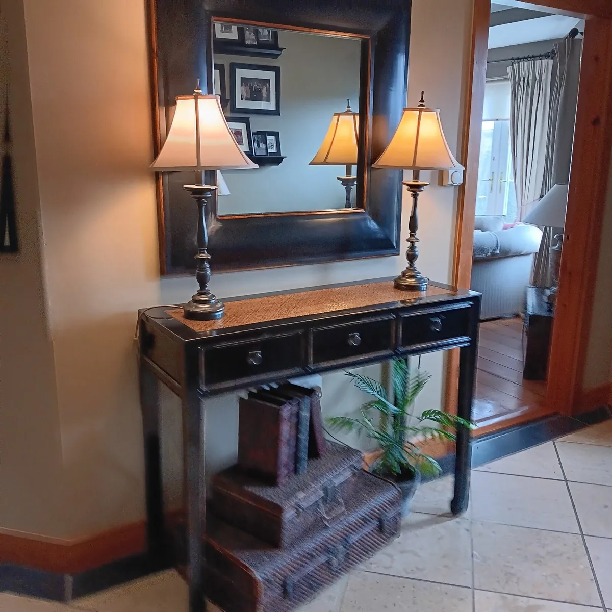 Black Hall Table - Image 2