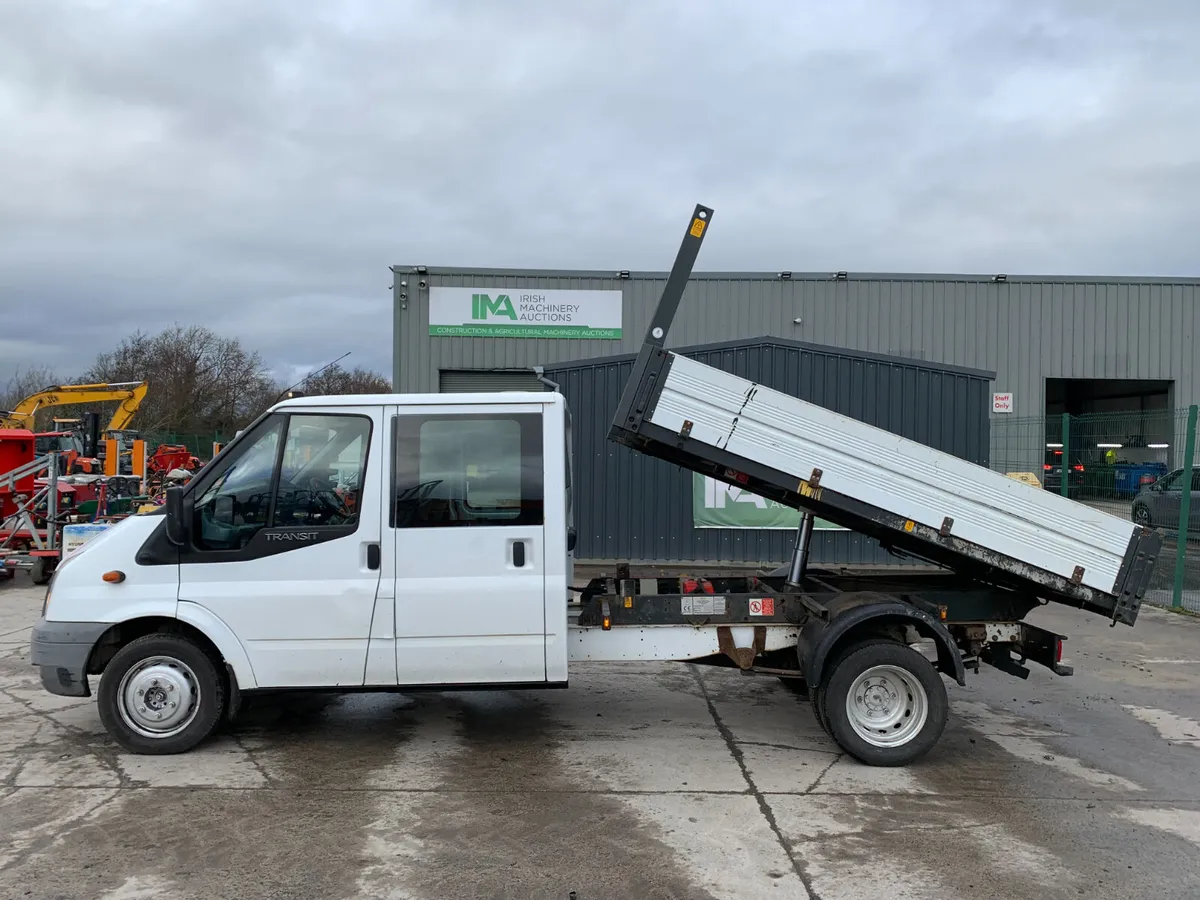 2014 FORD TRANSIT CREW CAB TIPPER FOR AUCTION - Image 2