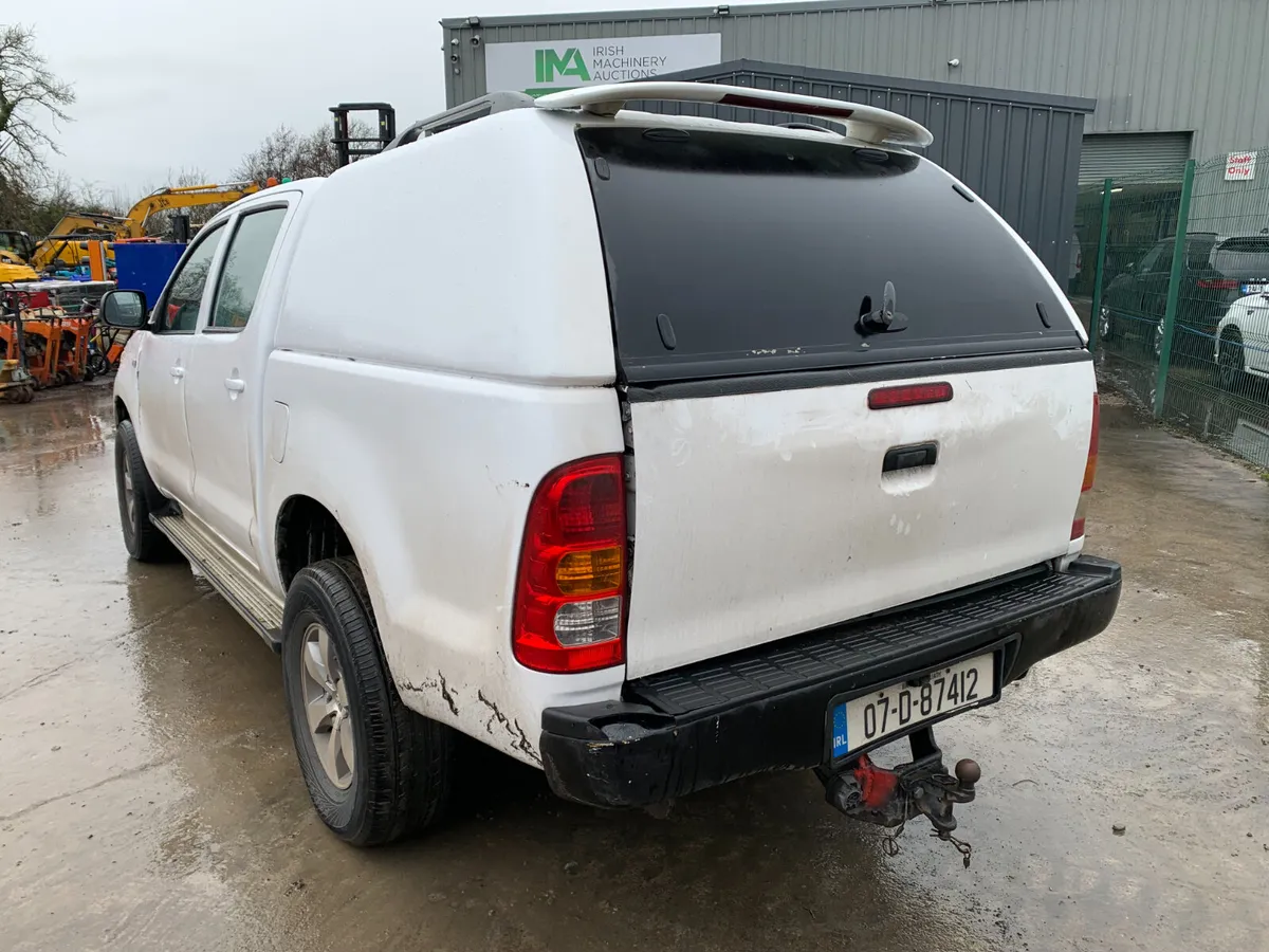 2007 TOYOTA HILUX D4D CREW CAB FOR AUCTION - NAAS - Image 3