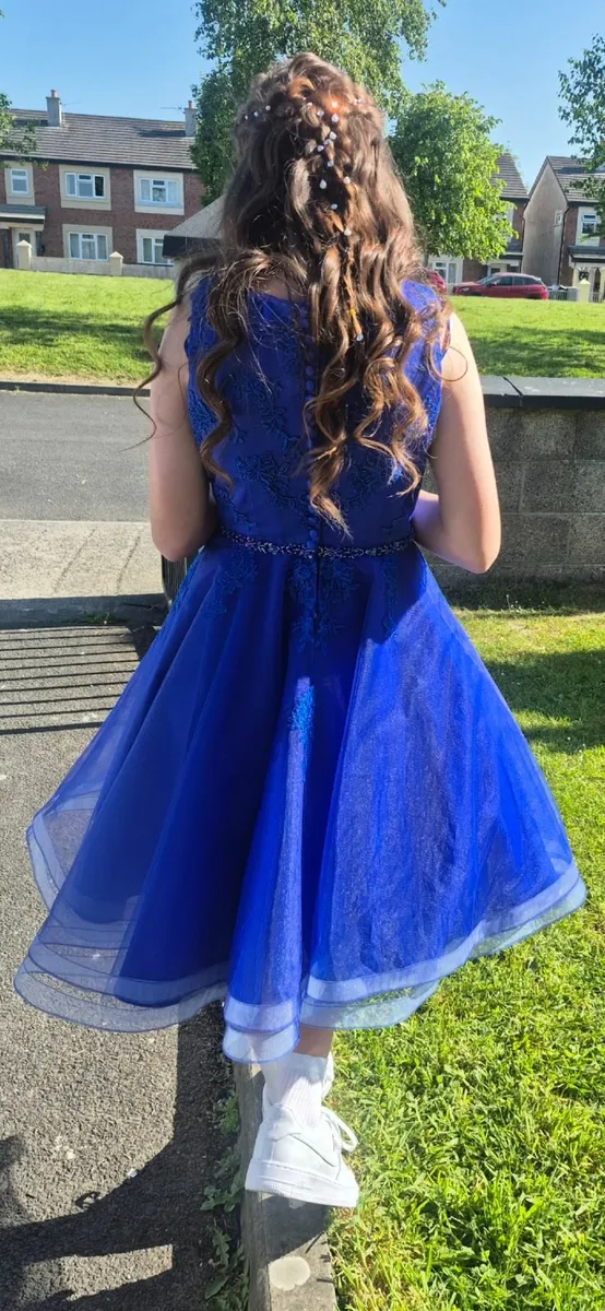 Royal blue confirmation dress - Image 1