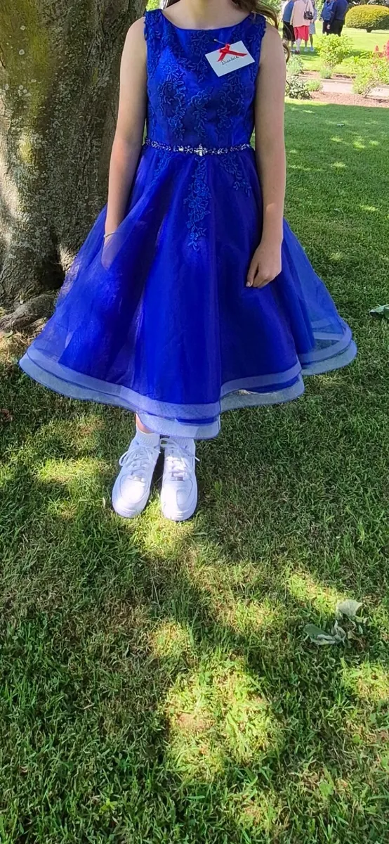 Royal blue confirmation dress - Image 2