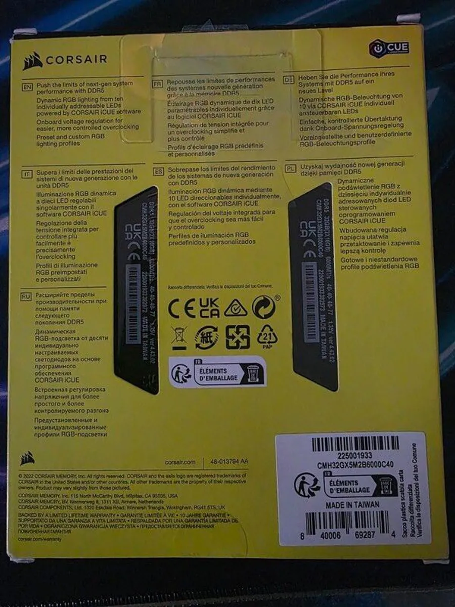 Corsair Rgb Ddr5 32gb 6000mhz Ram - Image 2