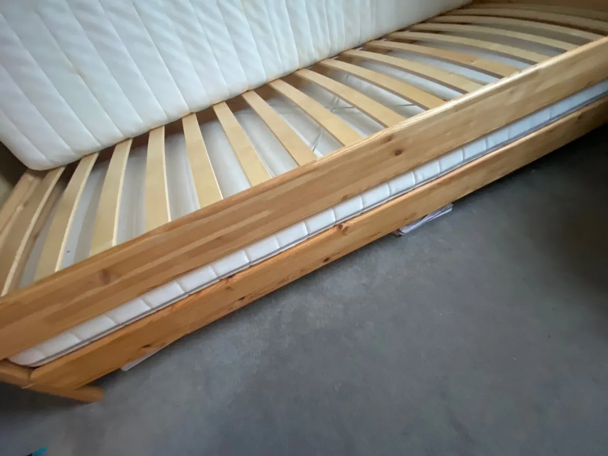 2 Stackable IKEA Single Beds with Mattresses - Image 2