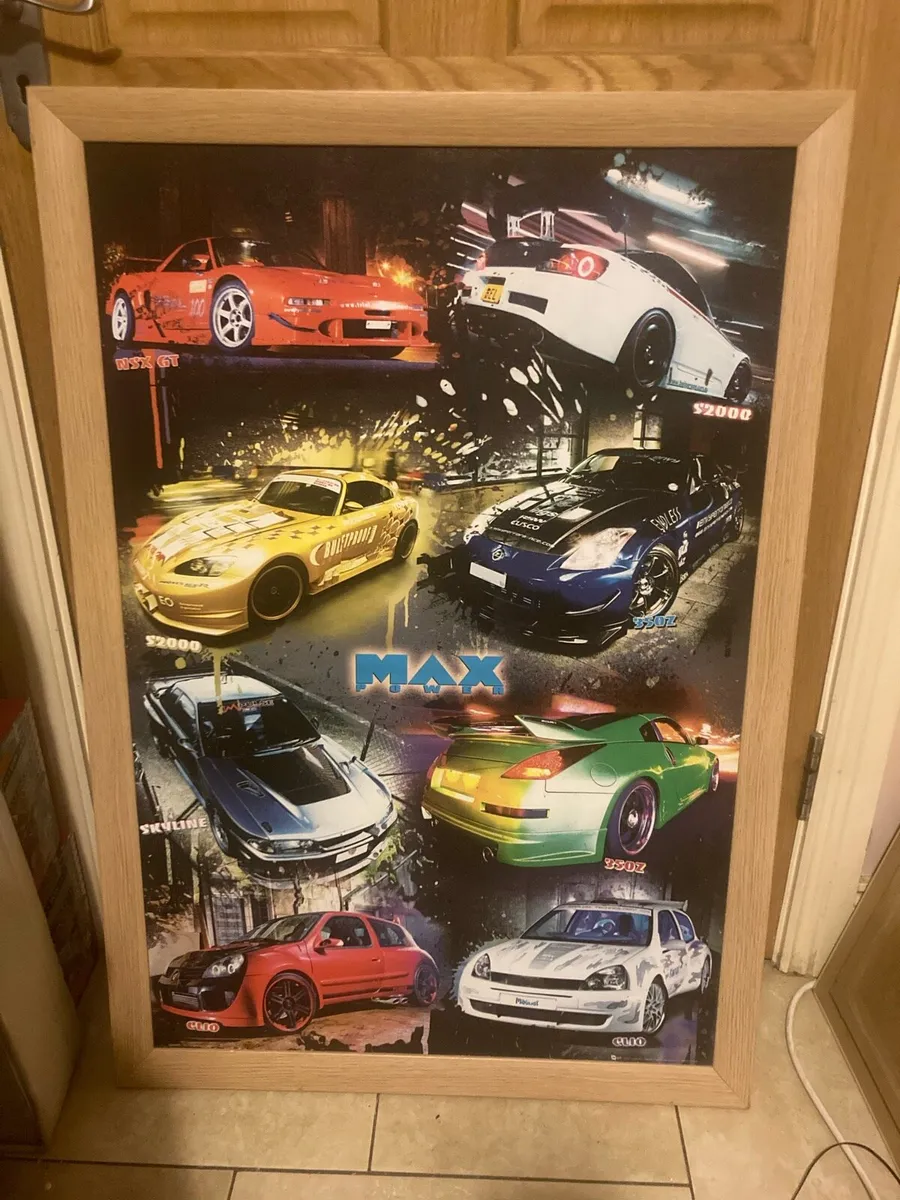 Vintage max power poster framed free poster