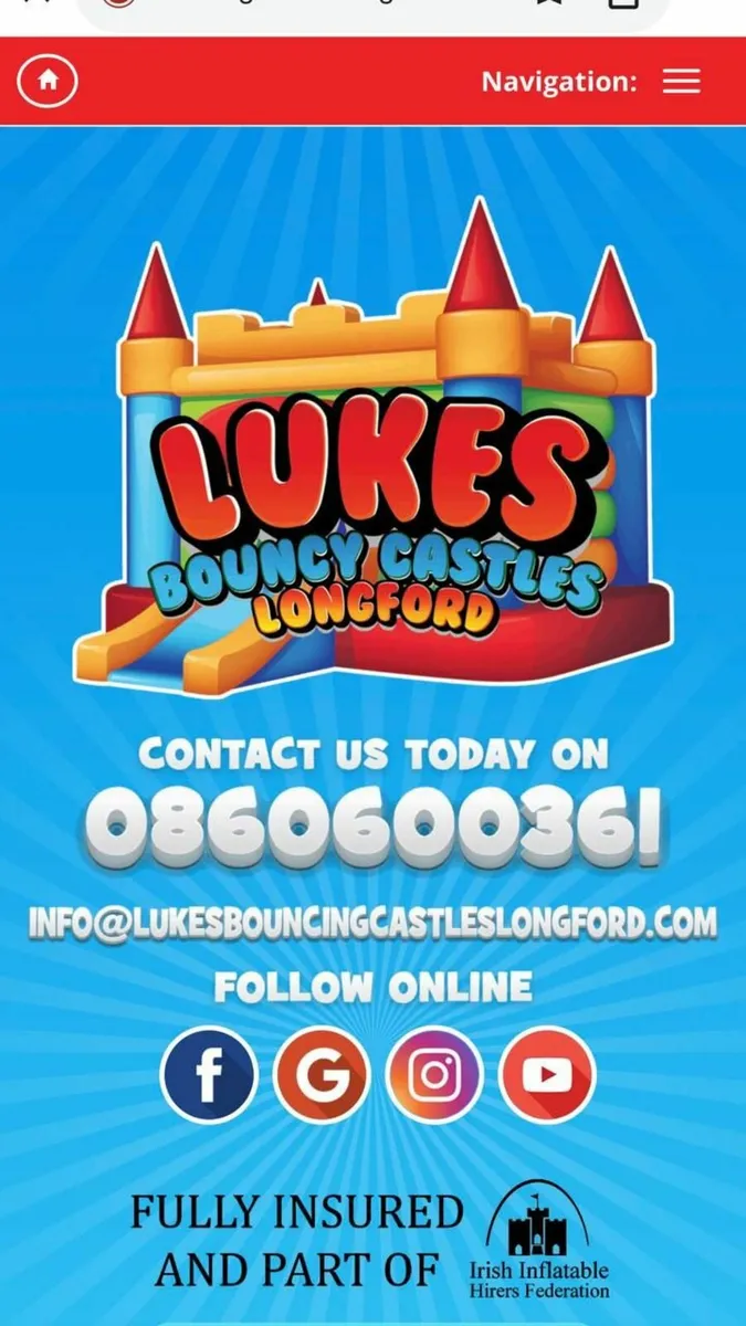 INFLATABLE BUISNESS FOR SALE MIDLANDS - Image 1