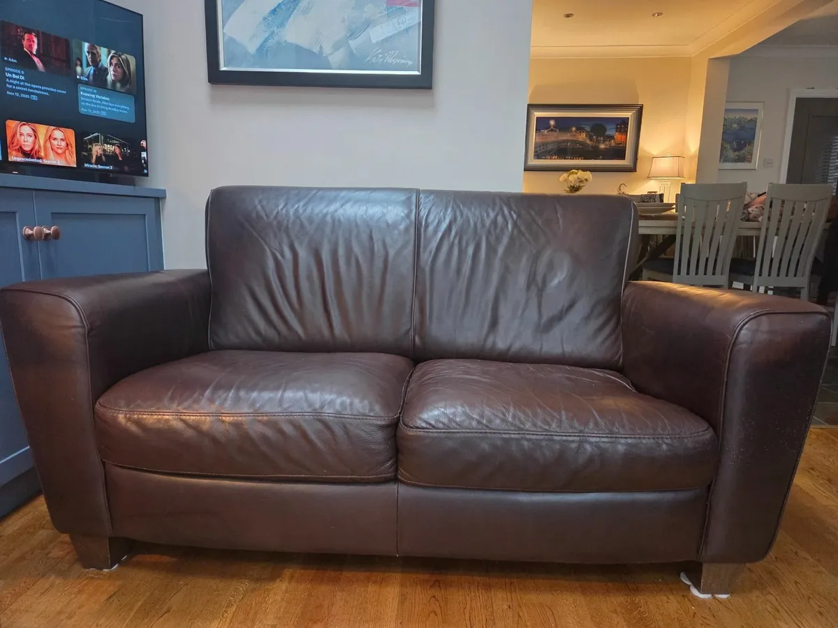 Leather sofas - Image 1