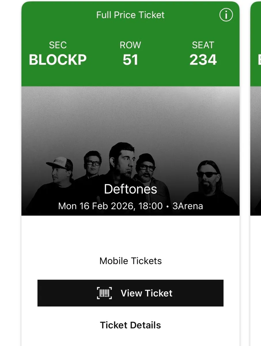 Deftones Tickets - Image 2