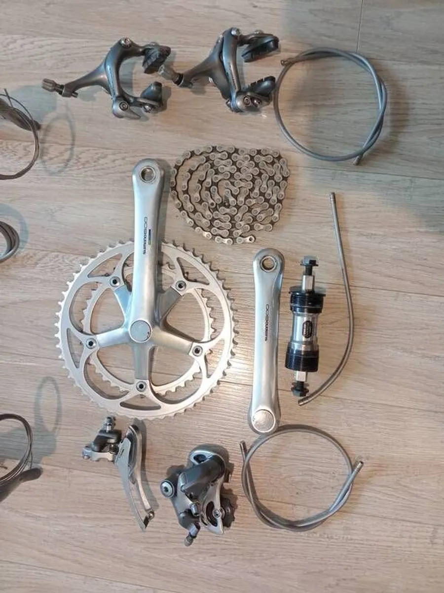 Two Shimano 600 8 sp Groupsets & Wheelsets - Image 2