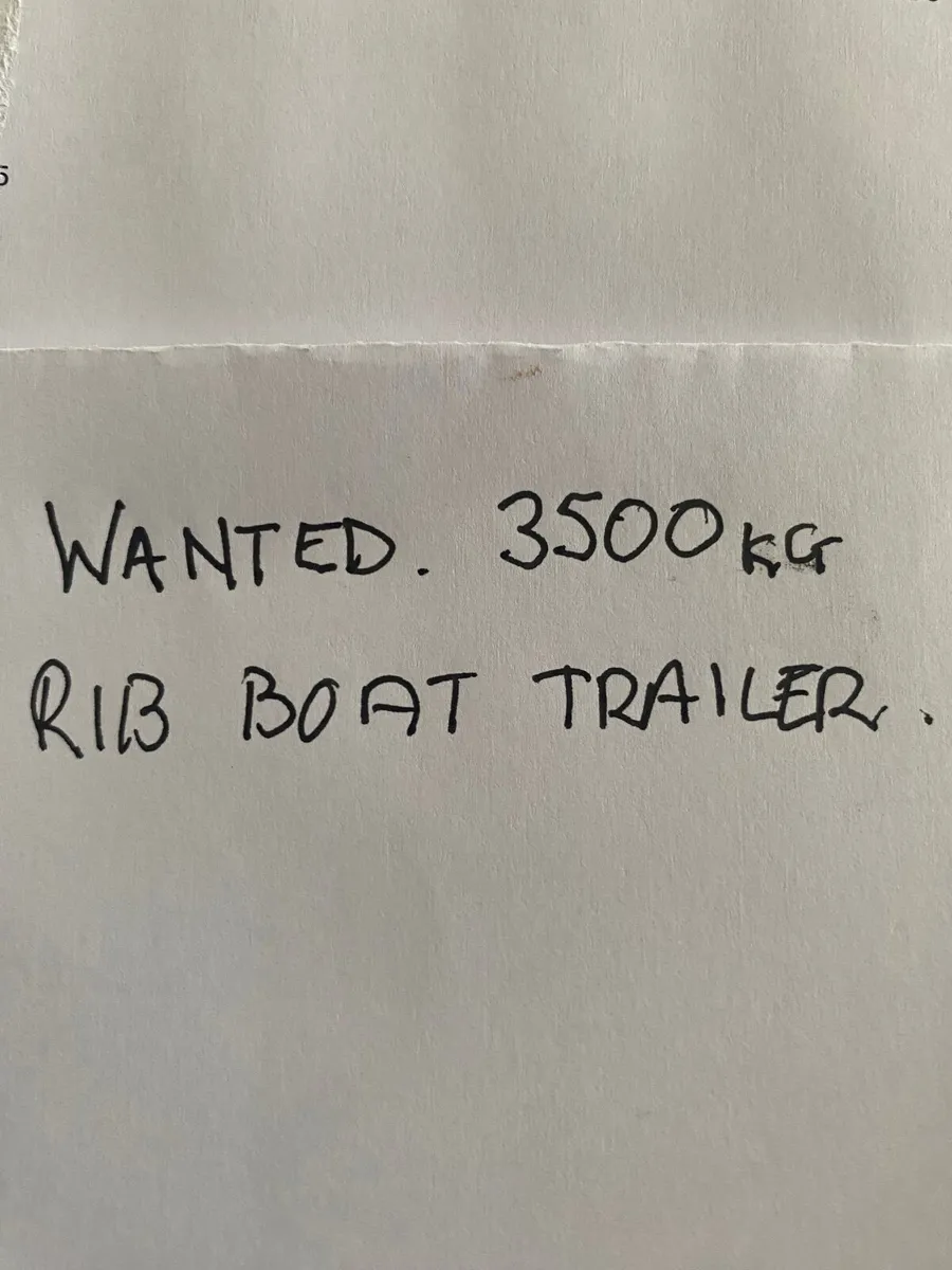 WANTED: Boat trailer 3500kg